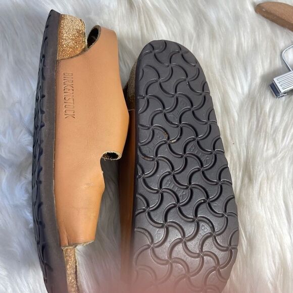 Birkenstock Arizona Tan Leather Sandals Size 7/6-6.5 - Picture 5 of 7